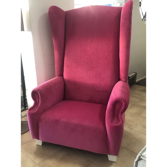 Extra Tall Pink Armchair
