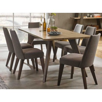 Mesa de Jantar Cadell 6 Lugares Carvalho Envelhecido Mesa de Jantar Cadell 6 Lugares Carvalho Envelhecido