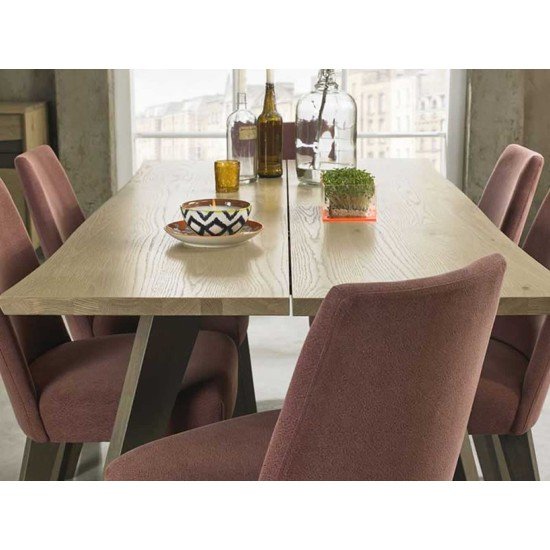 Cadell Aged Oak 6 Seater Dining Table