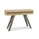 Cadell Aged Oak Console Table w/ Drawers
