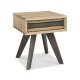 Cadell Aged Oak Lamp Table w/ Drawer