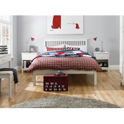 Atlanta White Low Footend 150cm Bedstead