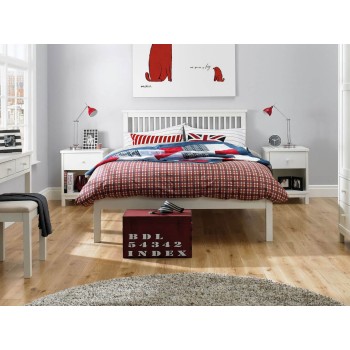 Lit Blanc 150cm Atlanta Lit Blanc 150cm Atlanta