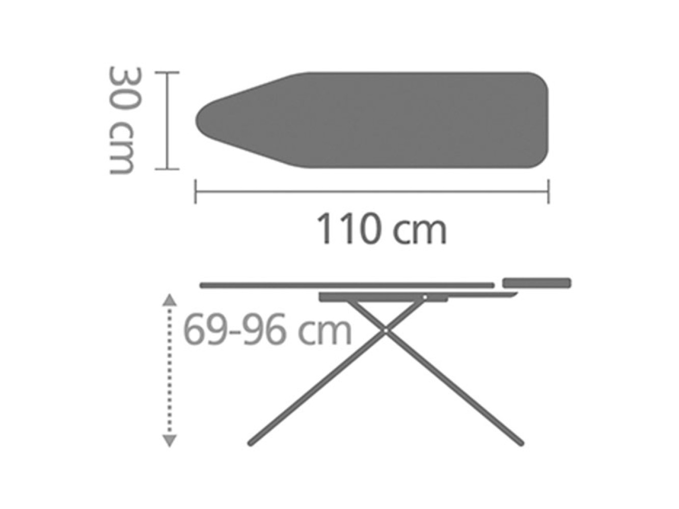 Brabantia Tabla de Planchar A (110 x 30 cm)