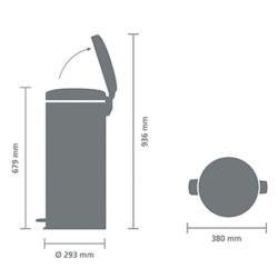 Brabantia Pedal Bin Newicon (30L)