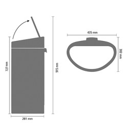 Brabantia Touch Bin New - 40 Litre