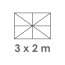 300 x 200 cm  + 50.00€ 