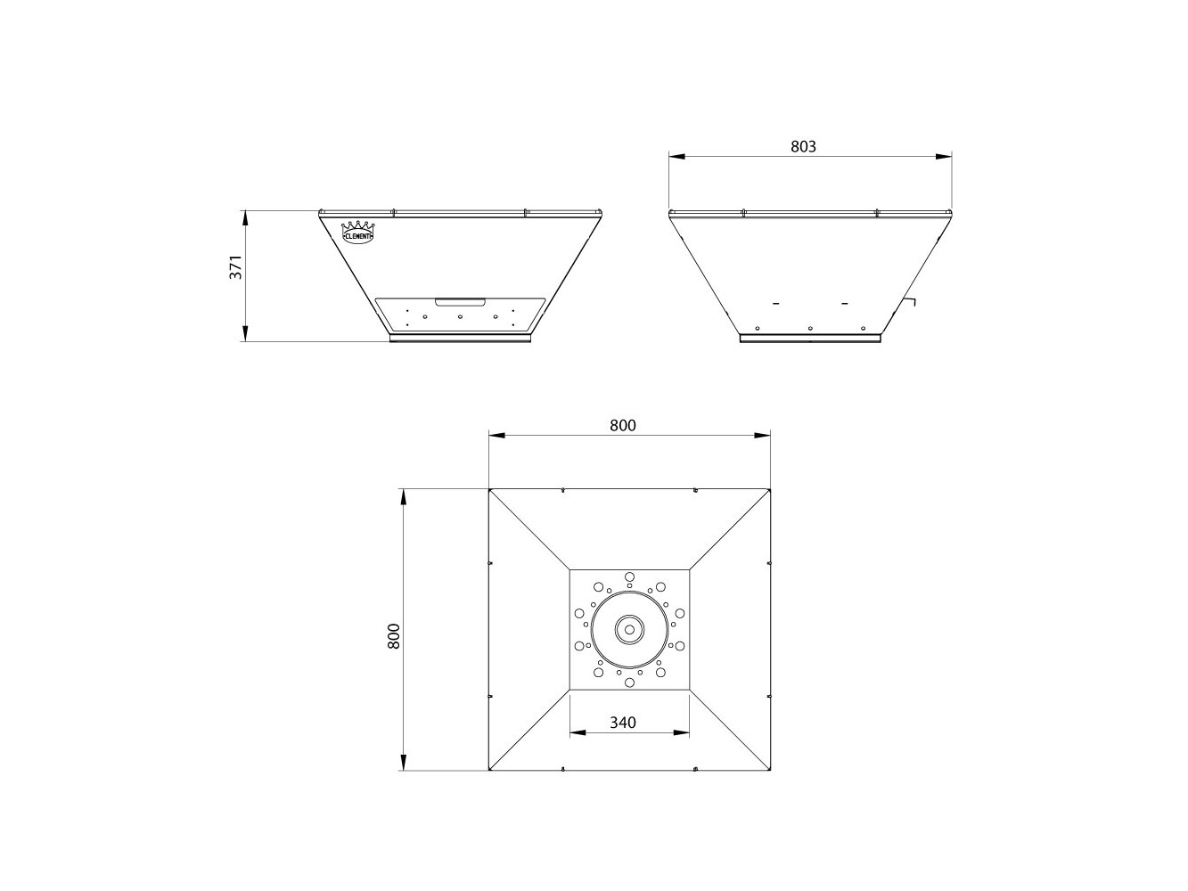 Clementi Colorado Top Wood Barbecue