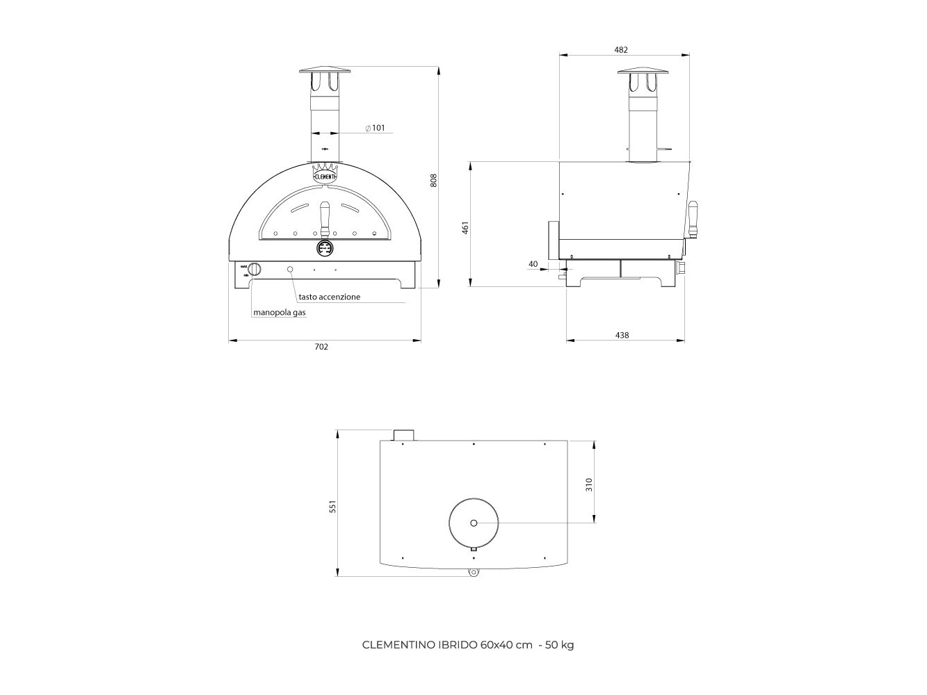 Horno Clementino Híbrido