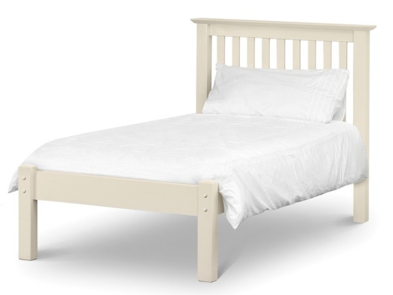 Barcelona Stone White Low Foot End Bedstead