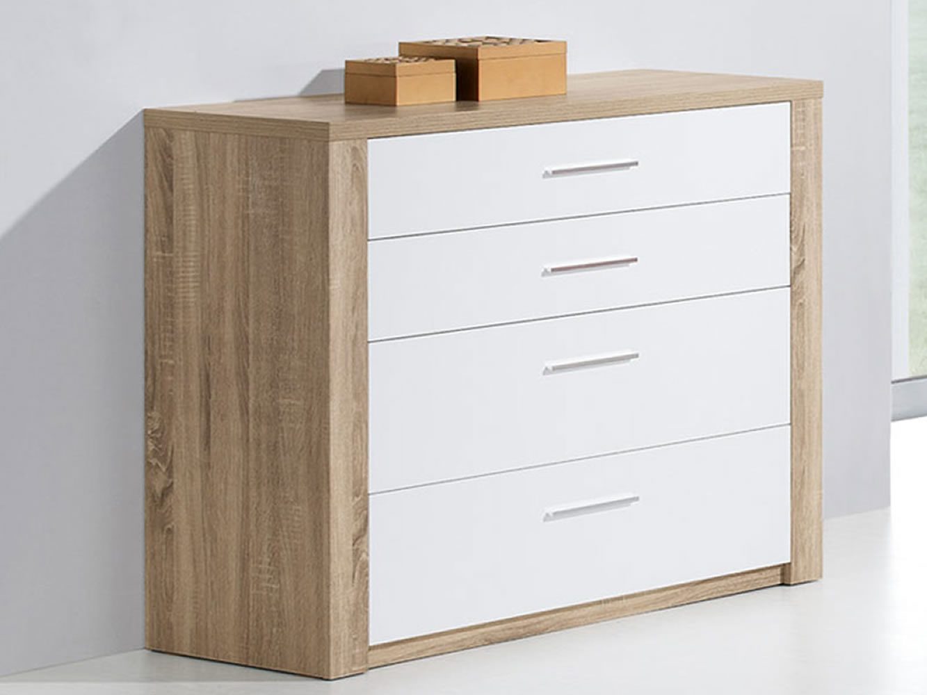 Como Natura Oak/White 4 dr. Chest