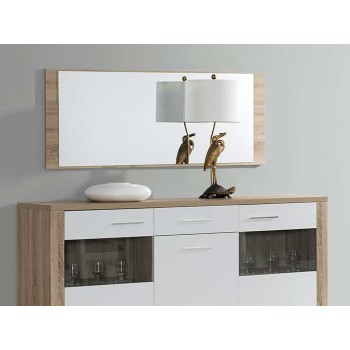 Buffet Como Chêne Naturel/Blanc