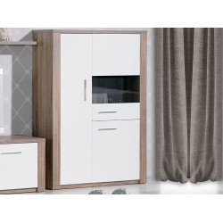 Como Grey Oak/White Bar Unit 