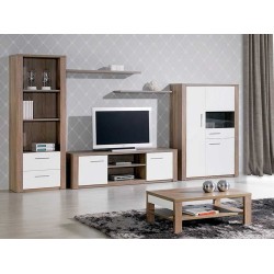 Como Grey Oak/White Coffee Table