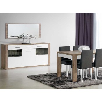 Como Grey Oak/White Sideboard Como Grey Oak/White Sideboard