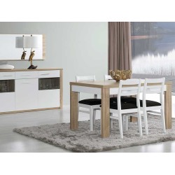 Como Natura Oak/White Dining Table