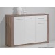 Como Grey Oak/White Shoes Cabinet