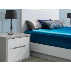 Venice Grey/White King Bedstead