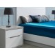 Cama King Venice Gris/Blanco