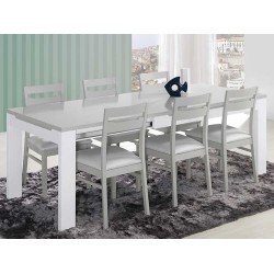 Venice Grey/White Dining Table