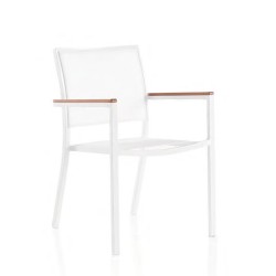 Chaise Textilene avec Accoudoirs Blanco