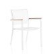 Blanco Textiline Chair with Armrests
