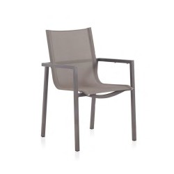 Chaise Incurvé avec Accoudoirs Blanco