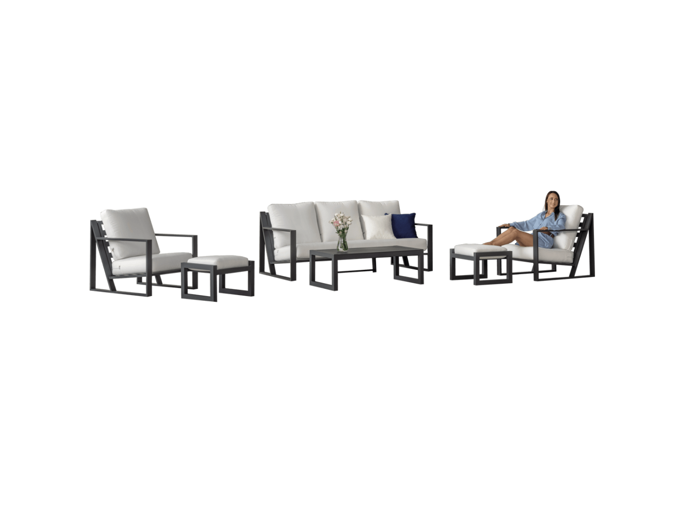 Aleli 8 3-Seater Sofa Set