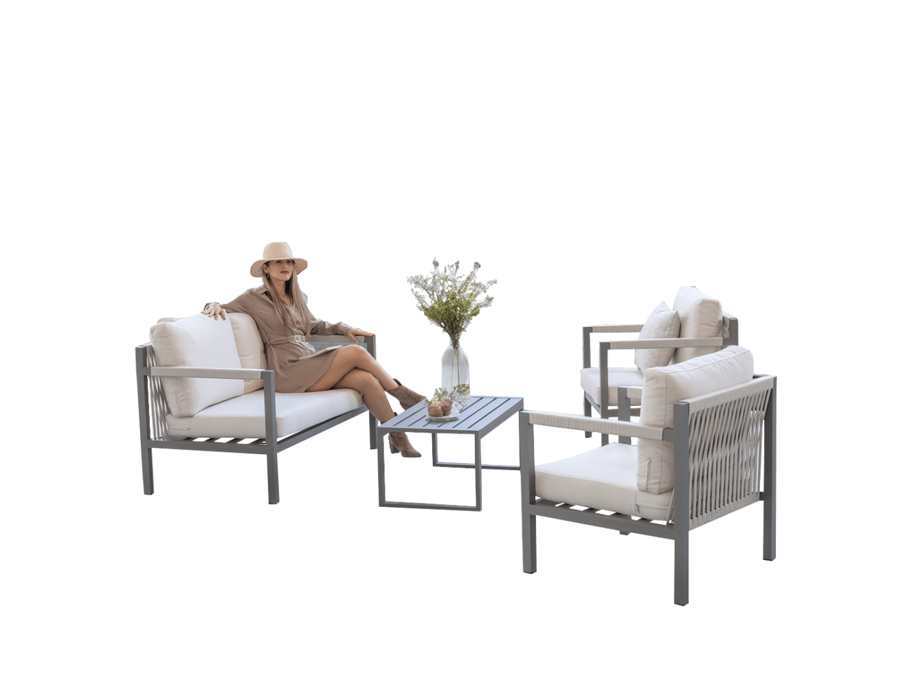 Damasco 7 2-Seater Sofa Set