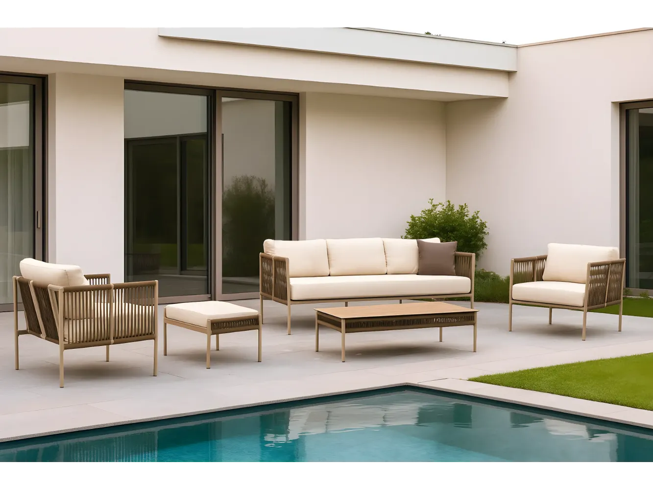 Java 8 3-Seater Sofa Set
