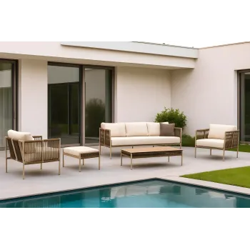 Java 8 3-Seater Sofa Set