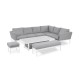 Conjunto de Jantar de Canto com Mesa Elevatória Argenta
