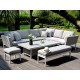 Conjunto de Jantar de Canto com Mesa Elevatória Argenta