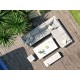 Conjunto de Jantar de Canto com Mesa Elevatória Argenta