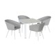Napoli 4 Seat Square Dining Set Napoli 4 Seat Square Dining Set