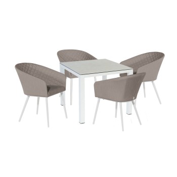 Napoli 4 Seat Square Dining Set Napoli 4 Seat Square Dining Set