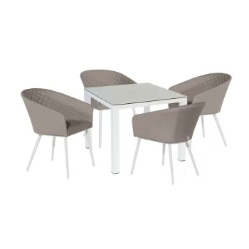 Napoli 4 Seat Square Dining Set