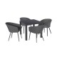 Napoli 4 Seat Square Dining Set Napoli 4 Seat Square Dining Set