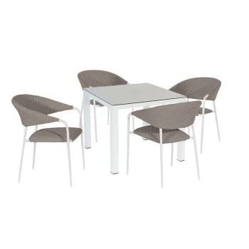 Nuoro 4 Seat Square Dining Set