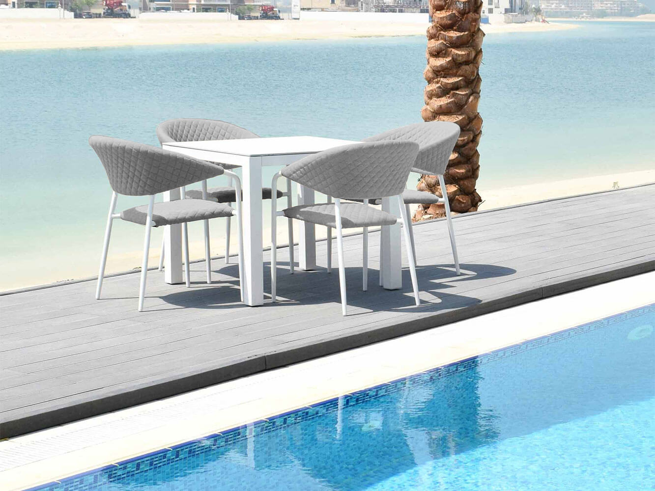 Salon de Jardin Carré Nuoro 4 Places