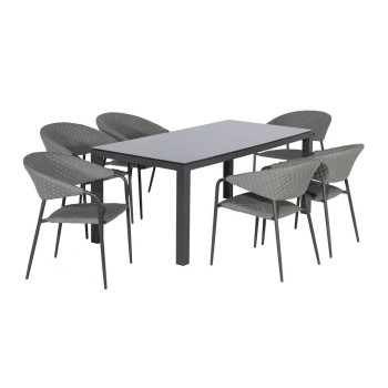 Nuoro 6 Seat Rectangular Dining Set Nuoro 6 Seat Rectangular Dining Set