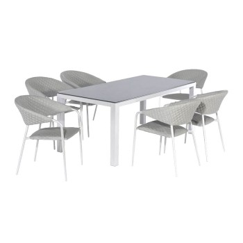 Nuoro 6 Seat Rectangular Dining Set Nuoro 6 Seat Rectangular Dining Set