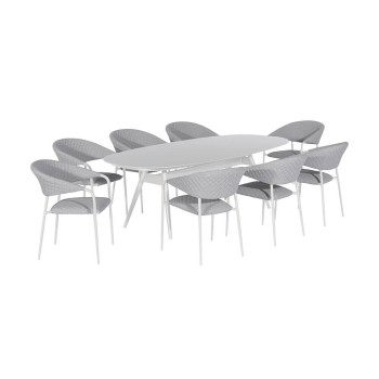 Nuoro 8 Seat Oval Dining Set Nuoro 8 Seat Oval Dining Set