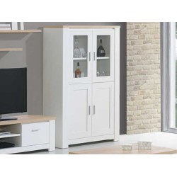 Florence Oak/White Bar Unit
