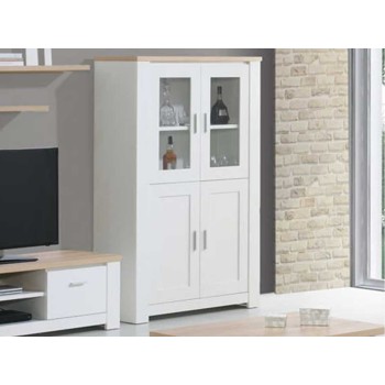 Florence Oak/White Bar Unit