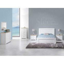 Florence Oak/White Mirror