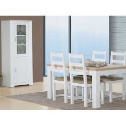 Florence Oak/White Dining Table