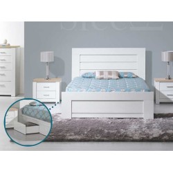 Florence Oak/White Set of 4 Drawers for Bedstead