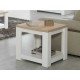 Florence Oak/White Lamp Table