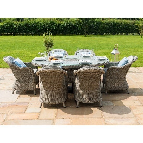 Cheshire 6 Seat Oval Dining Set with Ice Bucket